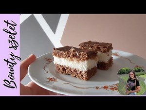 Bounty szelet | Kókuszos süti | Egyszerű süti recept