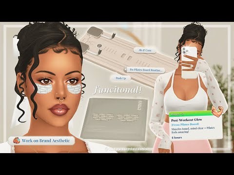 Aesthetic Mods for Realistic Gameplay in The Sims 4 | Functional Pilates Board, Rhode Eye Masks,...