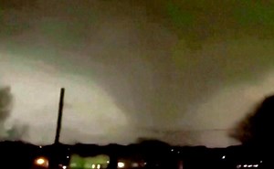 Video of the actual tornado that killed at least 19 people overnight in Nashville, Tennessee. Updates: https://bit.ly/2TyTORh | AccuWeather