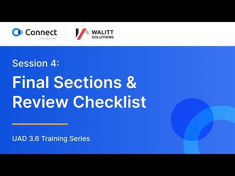 UAD 3.6 Training Session 4: Final Sections | Connect by ValueLink x Walitt Solutions