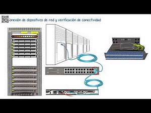 Conexión de dispositivos de red y verificación de conectividad