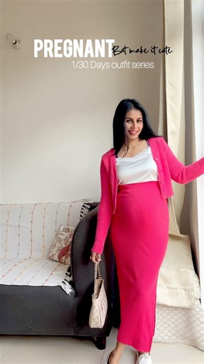 Save this if you are expecting 🩷 | Myntra finds | Pregnancy outfit 1 #28weekspregnant #bumpstyle