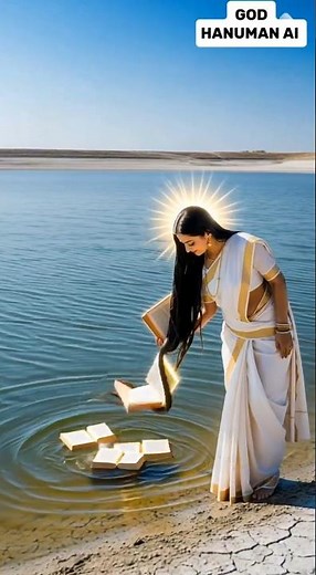 The strange incident of the demoness and Goddess Saraswati washing their hair 😱 #maa #shorts #ai