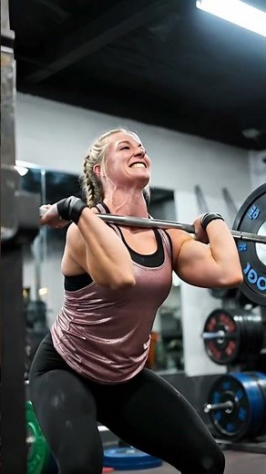 American Fitness Woman Lifts Heavy Like a True Warrior ⚔️