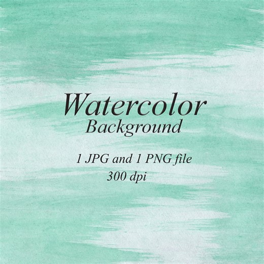 Pastel Green Watercolor Background Texture (JPG, PNG) - Etsy
