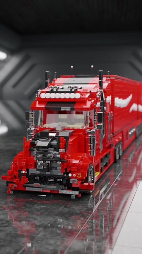 Construcción de un camión de Coca-Cola en LEGO