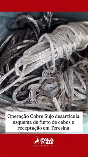Plantão Urgente 🚨 on Instagram: "A Secretaria de Segurança Pública, por meio da Polícia Civil e da Polícia Militar, deflagrou na manhã desta sexta-feira (19) a Operação Cobre Sujo, com o objetivo de combater o furto de cabos de cobre pertencentes à estrutura do Sistema Público de Videomonitoramento Urbano com Inteligência Artificial (SPIA) e desarticular pontos de receptação do material ilícito na capital. A ação resultou no cumprimento de mandado de prisão preventiva, além de mandados de busca