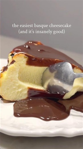 Basque Cheesecake 🎂🤤 recipe on description #easyrecipe #pancake #cheesecake #recipe