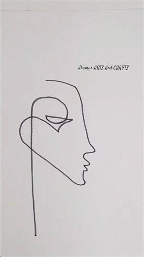 Abstract face drawing #art #artandcraft #artandcraft #artdrawing #face #abstractart #drawing