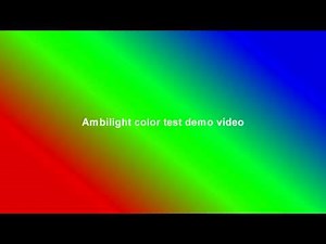 Ambilight color led test demo video clip