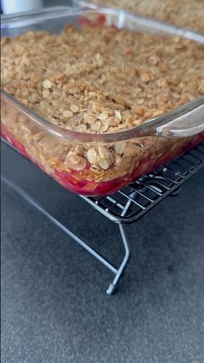 Rhubarb crisp recipe!