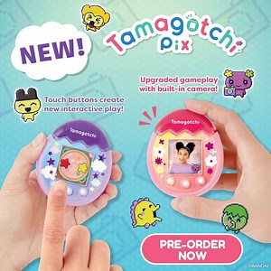 57K views · 138 reactions | Hey Tama Lovers we have a #NewLaunchAlert! Introducing the new Tamagotchi Pix! Available for pre-order now! You can level up with touch buttons, earn Gotchi points through new games and meet over 100 Tamagotchi friends! You can even capture all your memories with the  camera feature! https://amzn.to/32qbGCQ #Tamagotchi #TamaPix #Launch | Tamagotchi US | Facebook