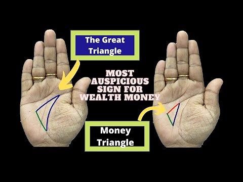 Money Triangle v/s The Great triangle | Most Auspicious Sign for Wealth Money | Palmistry