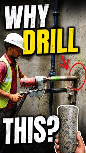 Why Are Engineers Drilling This Column? 😳 | Concrete Core Test