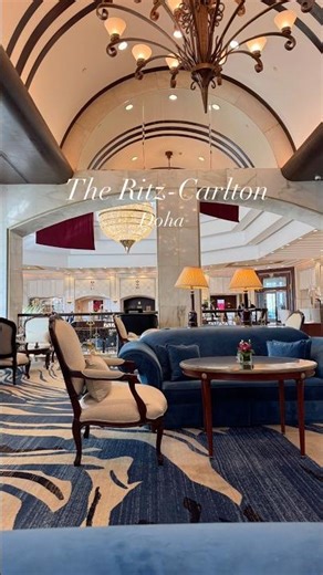 LUXURY Inside the RITZ-CARLTON DOHA 🇶🇦 | 5-Star Hotel in Qatar #shorts
