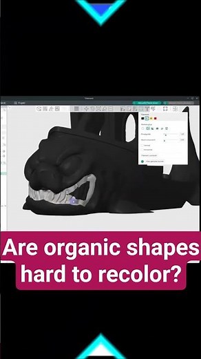 Recoloring any stl with organic shape for #3dprinting with Orca Slicer and Snapmaker U1