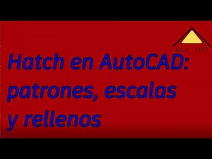 ¿Cómo rellenar planos con patrones en AutoCAD? | Hatch en AutoCAD: patrones, escalas y rellenos