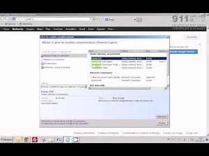 Suppression de modules complémentaires inutiles dans Internet Explorer