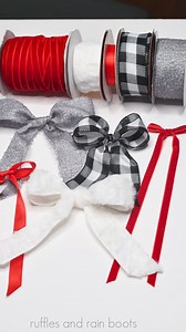 1.1K views | Learn to make a bow with "UGLY" ribbon... #howtomakeabow #christmasbows #ribbon #ribbonbows | Ruffles And Rain Boots | Facebook