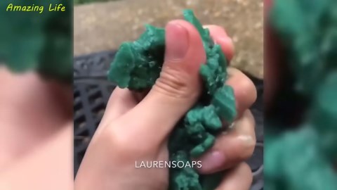 floral foam crushing asmr: dry, wet, and frozen