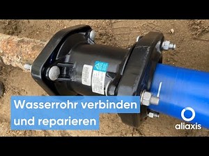 Reparieren und verbinden verschiedener Rohrmaterialen in der Wasserversorgung mit FRIAGRIP