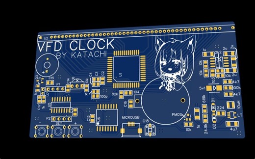 【视频演示】VFD时钟