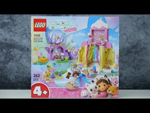 LEGO Gabby's Dollhouse The Movie 11205 Sweet Treat Mountain & Kitty Garden - LEGO Speed Build Review