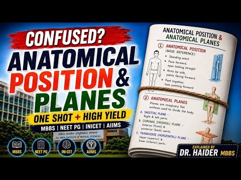 Easy way to learn anatomical position and anatomical plans | DR HAIDER