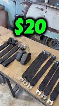 How to restore seat belts for less than $20!! #restoration #diy #transformation #howto #classiccar