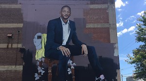 London artist paints Will Smith mural in West Philly