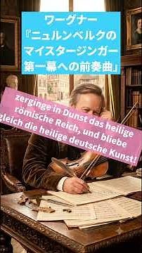 ワーグナー ニュルンベルクのマイスタージンガー 第一幕への前奏曲 #ワーグナー #wagner #ニュルンベルクのマイスタージンガー