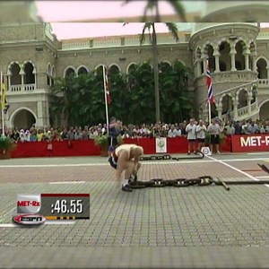 After flipping a massive truck tire, the Strongmen must drag an anchor across the field - which Strongman has the stamina to pull it across? | SBD World’s Strongest Man