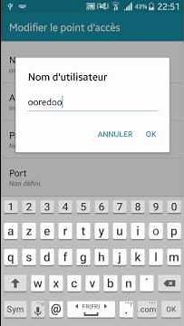 Configuration 3G ooredoo