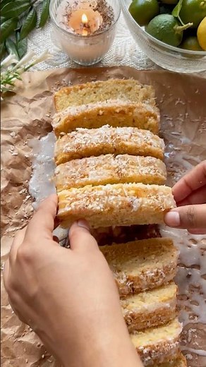 Key Lime Coconut Loaf Cake | Easy, Zesty & Moist Spring Dessert! 🍋🥥 #food