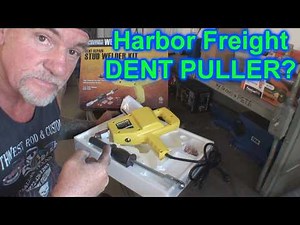 How To Pull A Dent Out Of A Car - Harbor Fright Stud Welder Dent Puller Review.