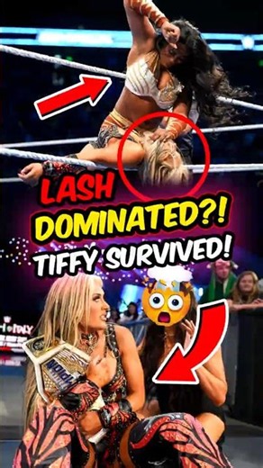 TIFFANY STRATTON SURVIVES LASH LEGEND! #shorts #wwehighlights