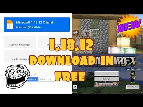 Minecraft Pe 1.18.12 Official Version Released | Minecraft 1.18.12 The Wild Update