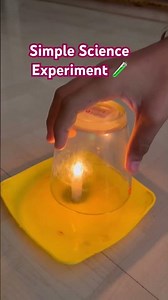Easy Sciemce Experiment 🧪 with candle 🕯️ and glass 😎😎 #simplescienceexperiment #experiment