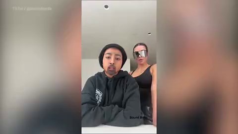 Video: Kim and North dress up as Kim and Kanye on TikTok