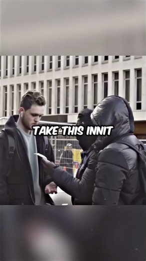 Reverse robbing people prank