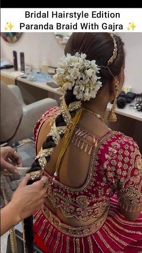 By- krishnabeautymakeovers | mamta_jaiswal_makeup_artist #shorts #hairstyle #braid #paranda #choti