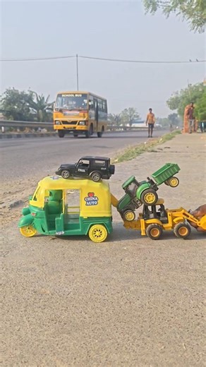 🔔 mini Remote Control JCB VS Auto Riksha unboxing testing Review 😱|| #jcb