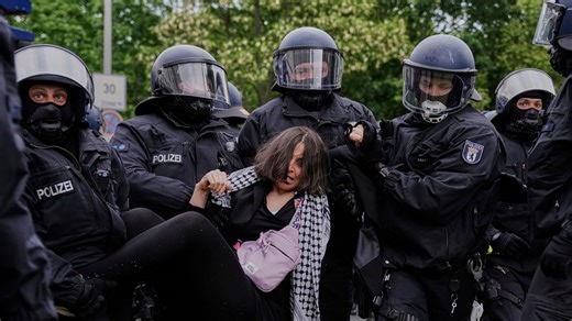 Video. Berlin: Pro-palästinensische Demo endet mit Verletzten und Festnahmen