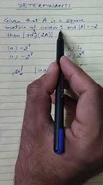 Determinant of adjoint A