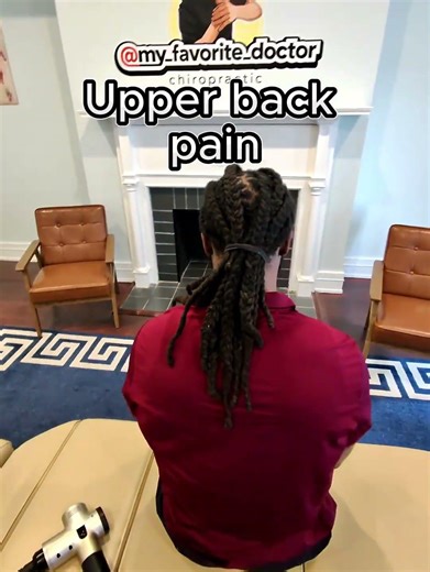 Upper back adjustments can help with upper back pain and can help improve mobility.