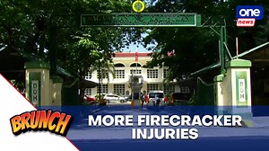 Firecracker-related injuries now at 534 #Brunch | A total of 534 firecracker-related injuries have been reported from December 22, 2024, to January 2. This figure is 9.8 percent lower compared to the same period last year. | ONE News
