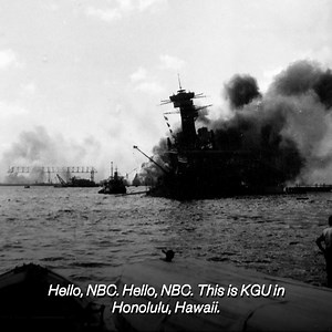 73K views · 636 reactions | "Hello, NBC ... It is no joke. It is a real war." LISTEN to the live radio breaking news broadcast to NBC during the attack on Pearl Harbor on Dec. 7, 1941 — 77 years ago Friday. | NBC News | Facebook