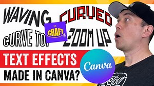 HOW TO WARP TEXT IN CANVA using TypeCraft.... Step by step tutorial