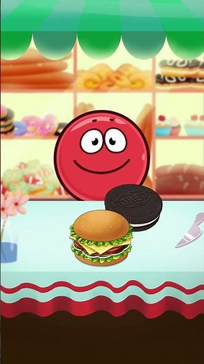 ASMR MUKBANG RED BALL EAT EP 11 | RED BALL 4 ANIMATION #Shorts