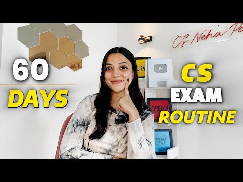 60 DAYS CS STUDY ROUTINE FOR DEC 2025 attempt | Neha Patel